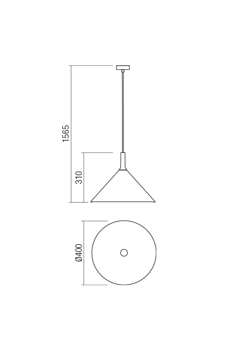 Suspensie REDO Jaap 01-1610 E27 1x42W IP20 Gun metal [2]