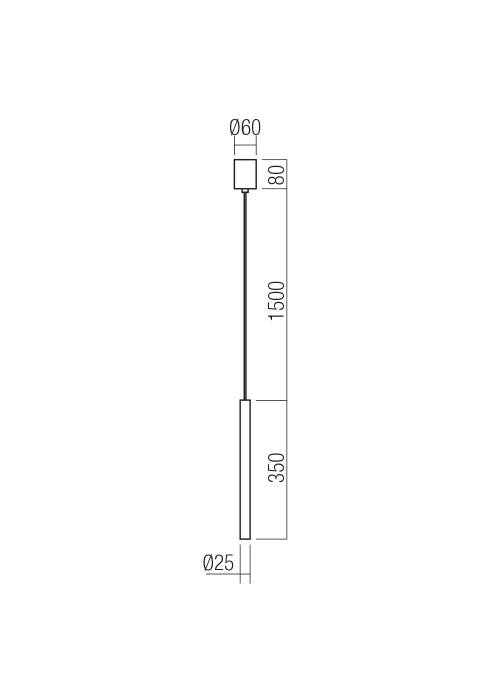 Suspensie REDO KANJI 01-4134 LED 6.2W 3000K 495lm H350mm ⌀25mm Silver Coffee IP20 [2]