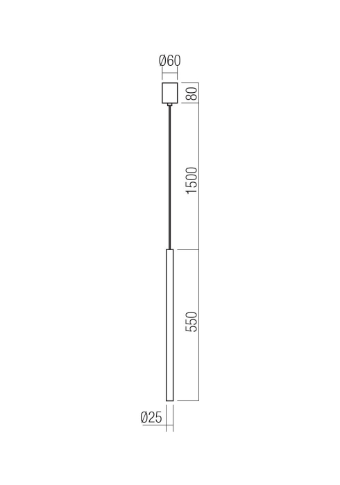 Suspensie REDO KANJI 01-4147 LED 6.2W 3000K 495lm H550mm ⌀25mm Foggy Nickel IP20 [2]