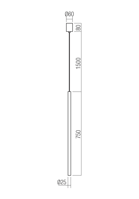 Suspensie REDO KANJI 01-4158 LED 6.2W 3000K 495lm H750mm ⌀25mm Silver Coffee IP20 [2]