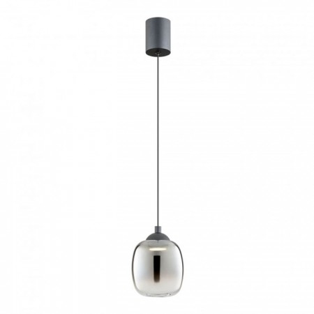 Suspensie Redo Khadi, negru mat, LED, 6W, 370 lumeni, alb cald 3000K, D.12 cm, 01-3486 [1]