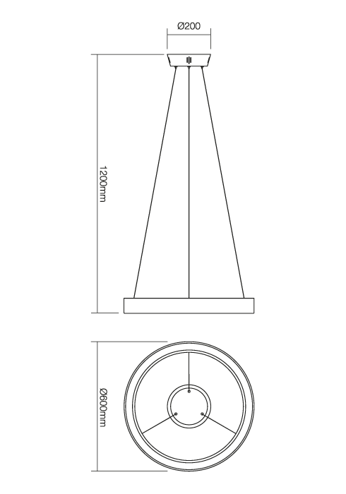 Suspensie REDO Loop 01-672 LED 38W 3000K 2100lm Nedimabil IP20 White [3]