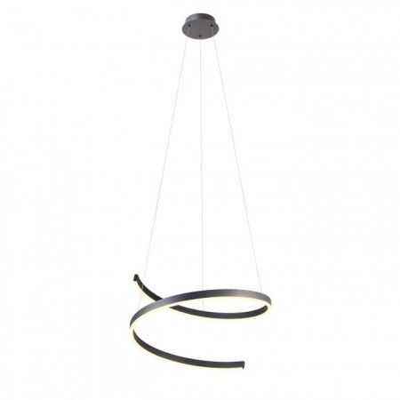 Suspensie Redo Scroll, negru mat, LED, 38W, 1910 lumeni, 3000K/4000K/6000K, D.60 cm, 01-4015 [1]