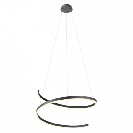 Suspensie Redo Scroll, negru mat, LED, 46W, 2182 lumeni, 3000K/4000K/6000K, D.75 cm, 01-4018 [1]