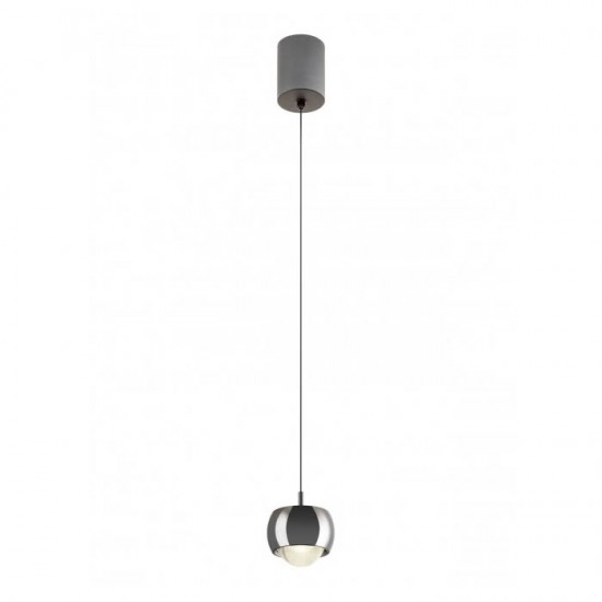 Suspensie Smarter Aves, crom negru, LED, 12W, 720 lumeni, alb cald 3000K, D.10 cm, 01-3551 [1]