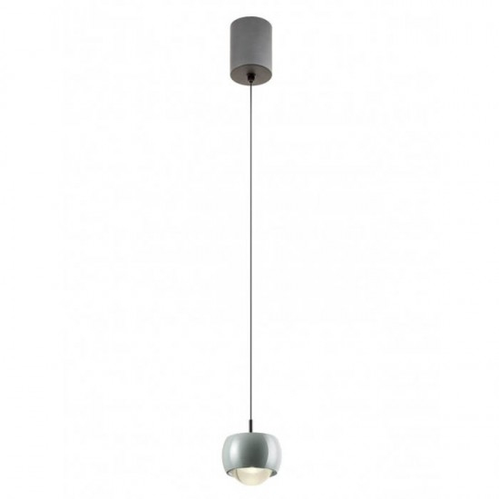 Suspensie Smarter Aves, gri lucios, LED, 12W, 720 lumeni, alb cald 3000K, D.10 cm, 01-3549 [1]