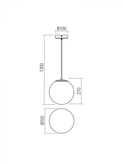 Pendul Smarter Boldy  01-3071 E14 1x28W   Metal Negru mat IP20 [2]