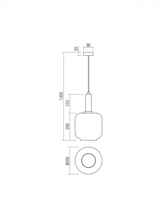 Pendul Smarter Brina  01-3213 E27 1x23W   Metal Negru mat/Auriu IP20 [2]