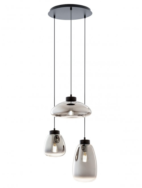 Suspensie Smarter Luke  01-3197 E27 3x42W   Metal Negru mat IP20 [1]