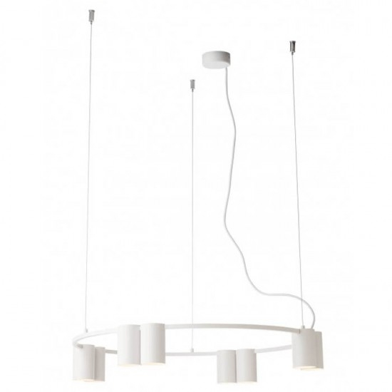 Suspensie Smarter Modi, alb, 8XGU10, D.64 cm, 01-3520 [1]