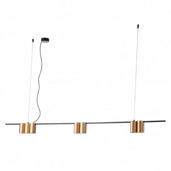Suspensie Smarter Modi, negru/aur mat, 7XGU10, L.150 cm, 01-3518 [1]