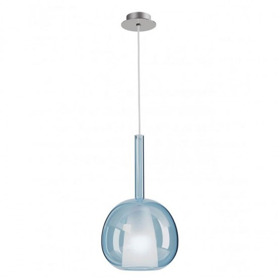 Suspensie Smarter Tresor, sticla albastra, 1XE27, D.20 cm, 01-3640 [1]