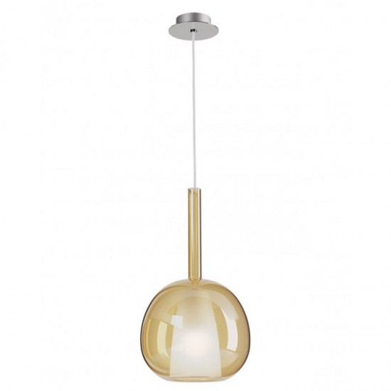 Suspensie Smarter Tresor, sticla ambra, 1XE27, D.20 cm, 01-3642 [1]