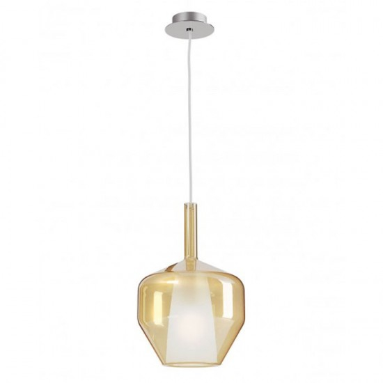 Suspensie Smarter Tresor, sticla ambra, 1XE27, D.20 cm, 01-3649 [1]
