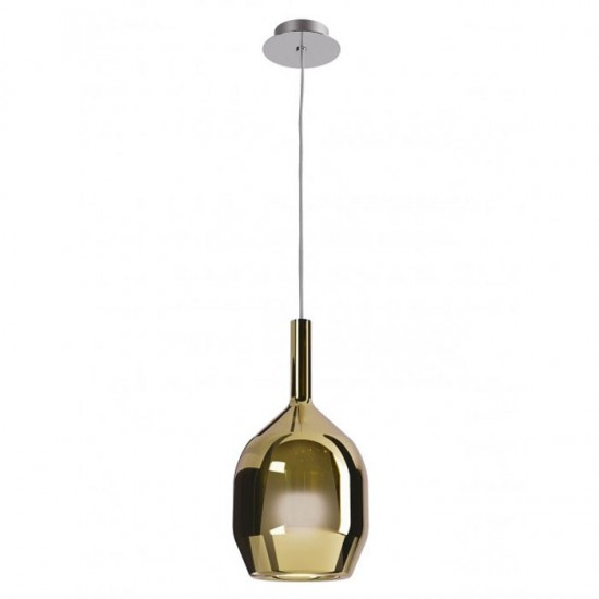 Suspensie Smarter Tresor, sticla aurie, 1XE27, D.15 cm, 01-3632 [1]
