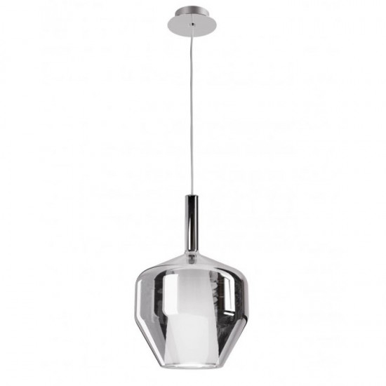 Suspensie Smarter Tresor, sticla fumurie, 1XE27, D.20 cm, 01-3651 [1]