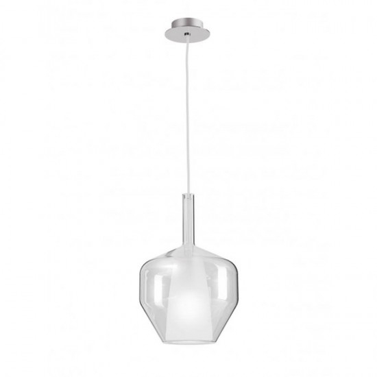 Suspensie Smarter Tresor, sticla transparenta, 1XE27, D.20 cm, 01-3645 [1]