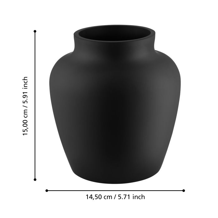 Vaza EGLO ASINDRO 421203 Glass Black Ø145x150 mm  [5]