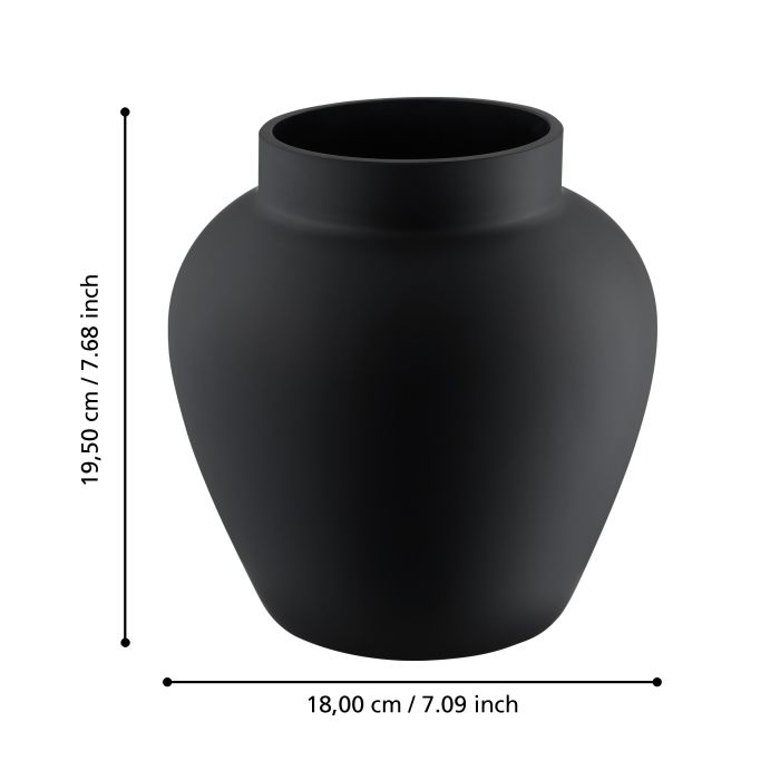 Vaza EGLO ASINDRO 421206  Glass Black  Ø180x195 mm   [5]