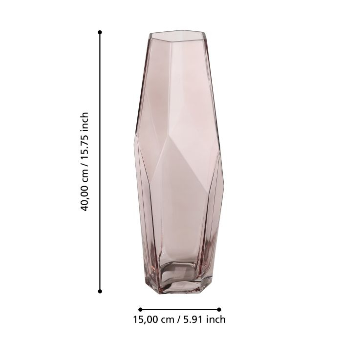 Vaza EGLO CLONONY 421346  Glass Pink Ø400x150 mm  [4]