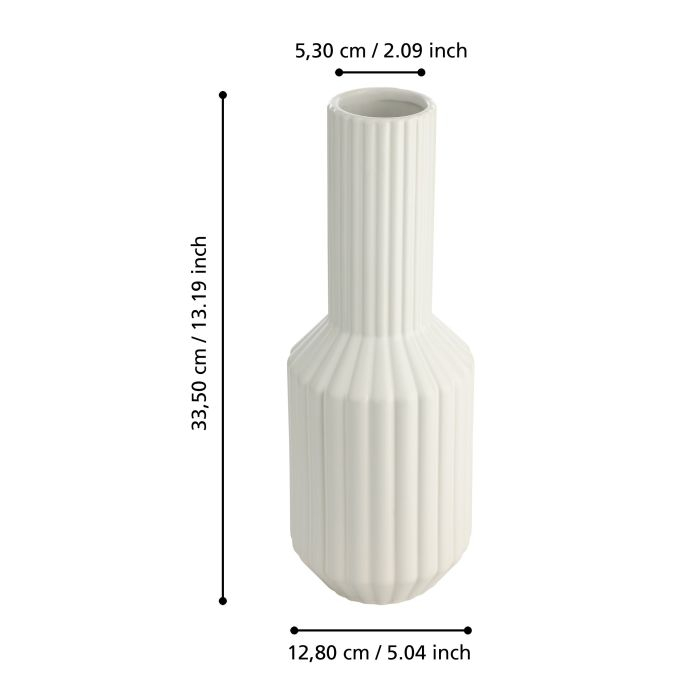 Vaza EGLO HIRADO 421022 Ceramic White Ø128x335 mm [5]