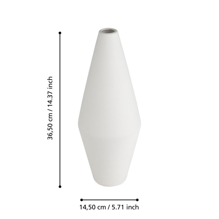 Vaza EGLO MITANE 421242 Ceramic White Ø145x365 mm  [5]