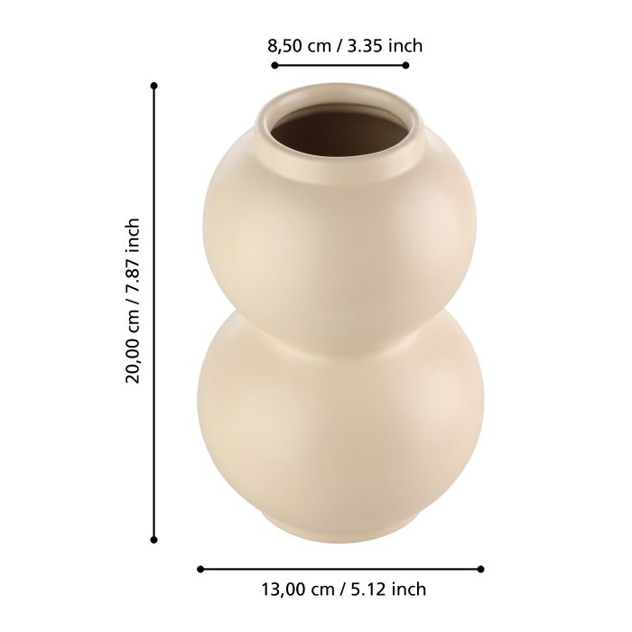 Vaza EGLO MIYOSHI 421013  Ceramic Beige Ø130x200 mm  [5]