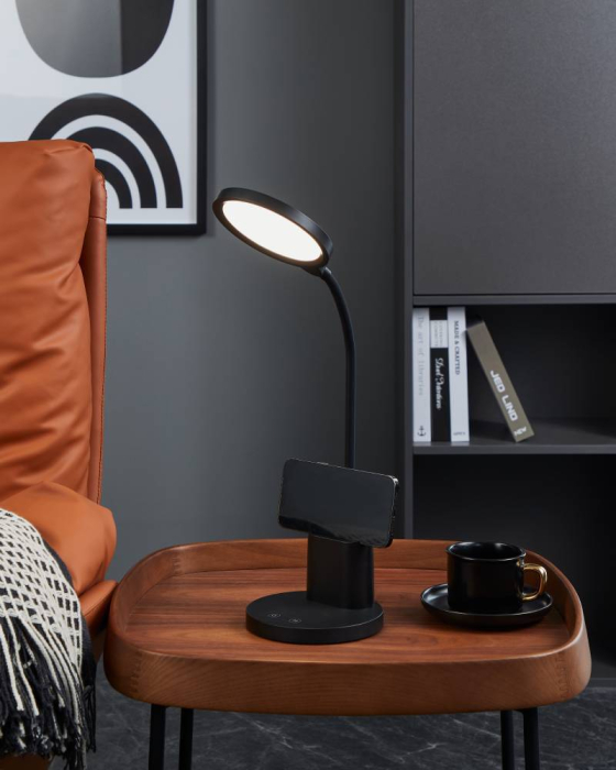 Veioza EGLO Brolini 900528 LED 2,1W 2700-6500K 300lm  H 550mm x Ø150mm plastic negru  IP20 [5]