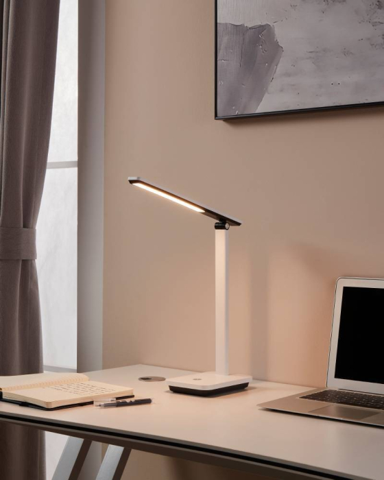 Veioza EGLO Iniesta 900956 LED 3,6W 3000-6500K 360lm 220-240V,50/60Hz L 330mm x l 35mm x H 350mm plastic alb/negru plastic alb IP20 [5]