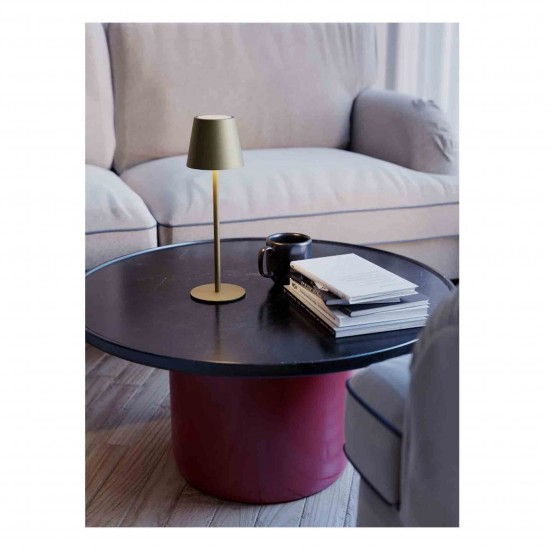 Veioza exterior Moby, auriu mat, baterie, LED, 3.5W, 215 lumeni, 3000K-6500K, IP54, H.35 cm, 90576 [3]