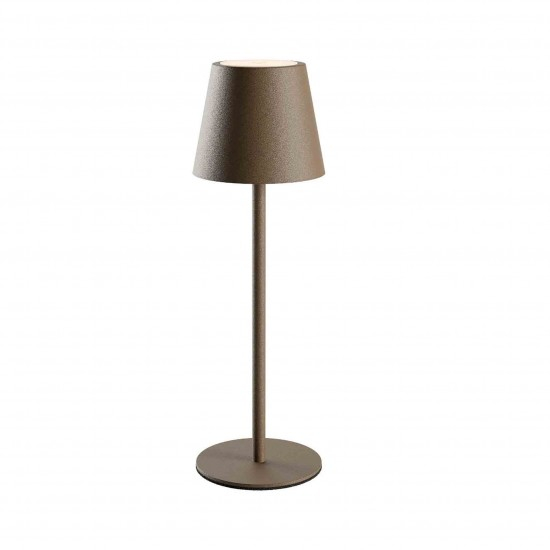 Veioza exterior Moby, corten, baterie, LED, 3.5W, 215 lumeni, 3000K-6500K, IP54, H.35 cm, 90574 [1]