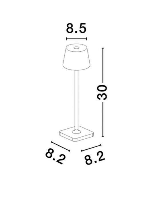 Veioza exterior Nova Luce DECK 9030561 LED 1.50W 3000K 121lm Sandy Black Die-Casting Aluminium & Polycarbonate Frost   IP54 [2]