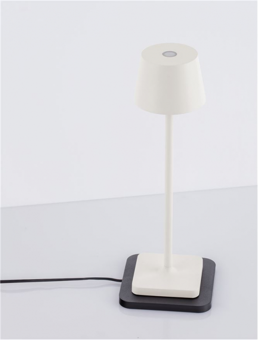 Veioza exterior Nova Luce DECK 9030562 LED 1.50W 3000K 121lm Sandy White Die-Casting Aluminium & Polycarbonate Frost   IP54 [3]