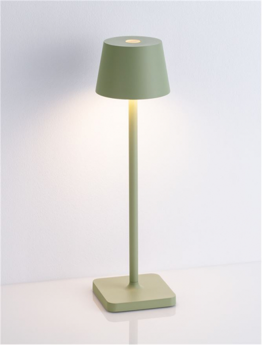 Veioza exterior Nova Luce DECK 9030564 LED 1.50W 3000K 121lm Sandy Olive Green Die-Casting Aluminium & Polycarbonate Frost   IP54 [6]