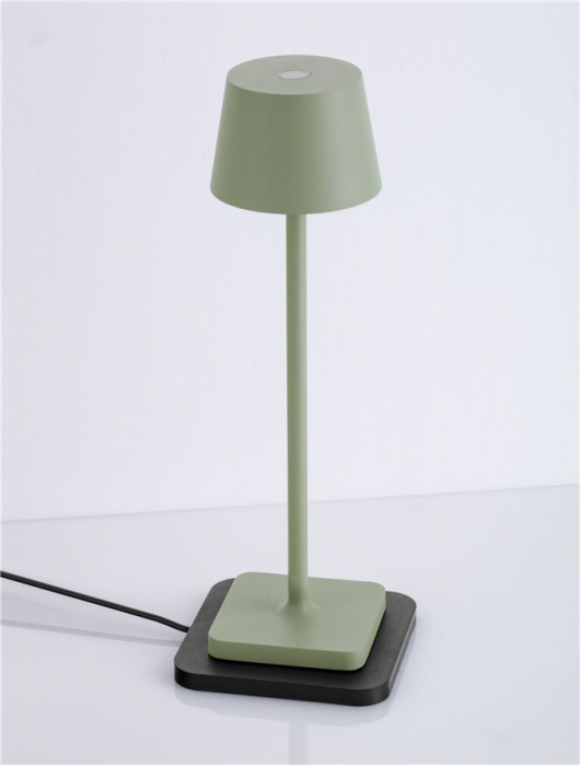 Veioza exterior Nova Luce DECK 9030564 LED 1.50W 3000K 121lm Sandy Olive Green Die-Casting Aluminium & Polycarbonate Frost   IP54 [9]