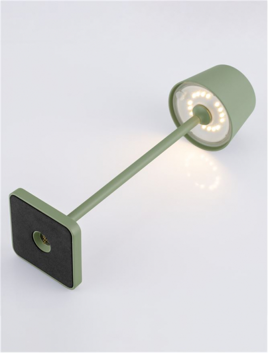 Veioza exterior Nova Luce DECK 9030564 LED 1.50W 3000K 121lm Sandy Olive Green Die-Casting Aluminium & Polycarbonate Frost   IP54 [8]