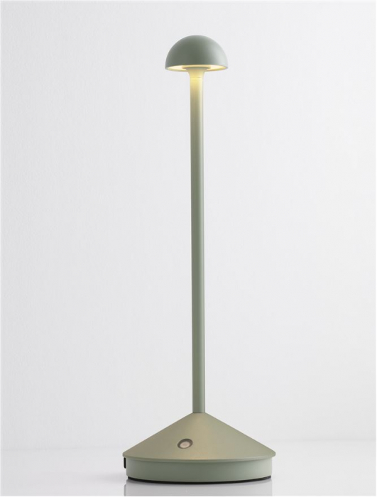 Veioza exterior Nova Luce LUMO 9030621 LED 2W 3000K 120lm Sandy Olive Green Die-Casting Aluminium & Polycarbonate Frost   IP54 [10]