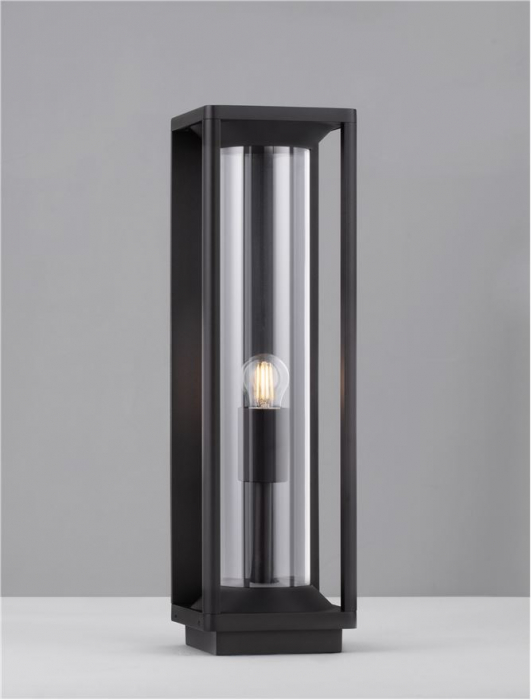 Veioza exterior Nova Luce PACIFIC 9030603 E27 1x12W    Sandy Black Die-Casting Aluminium & Clear Polycarbonate   IP65 [4]