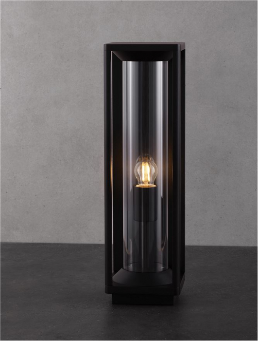 Veioza exterior Nova Luce PACIFIC 9030603 E27 1x12W    Sandy Black Die-Casting Aluminium & Clear Polycarbonate   IP65 [7]