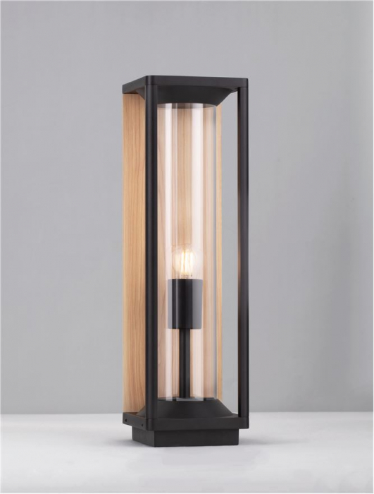 Veioza exterior Nova Luce PACIFIC 9030604 E27 1x12W    Sandy Black Die-Casting Aluminium & Clear Polycarbonate   IP65 [4]