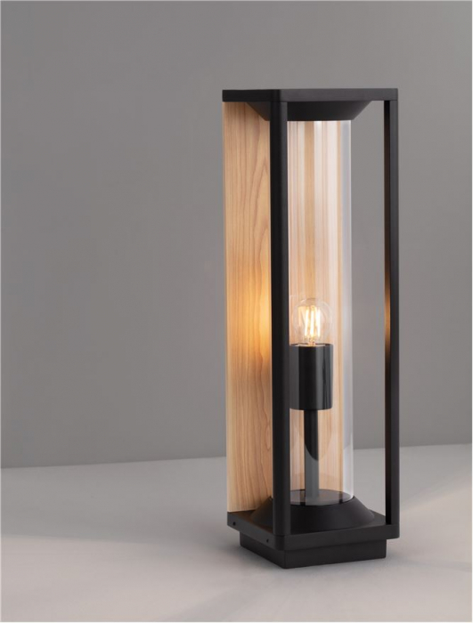 Veioza exterior Nova Luce PACIFIC 9030604 E27 1x12W    Sandy Black Die-Casting Aluminium & Clear Polycarbonate   IP65 [7]