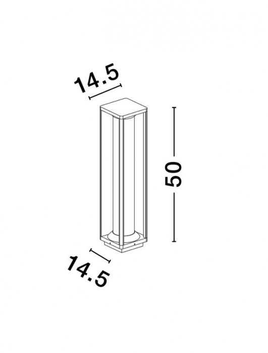 Veioza exterior Nova Luce PACIFIC 9030604 E27 1x12W    Sandy Black Die-Casting Aluminium & Clear Polycarbonate   IP65 [2]
