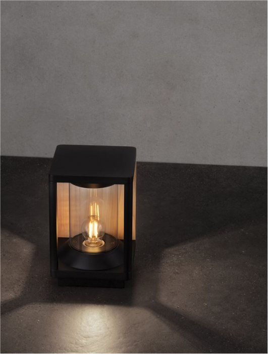 Veioza exterior Nova Luce PACIFIC 9030605 E27 1x12W    Sandy Black Die-Casting Aluminium & Clear Polycarbonate   IP65 [6]
