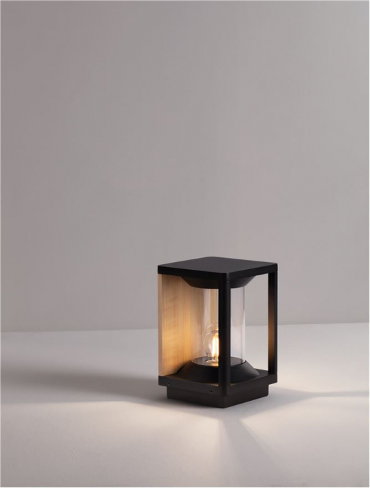 Veioza exterior Nova Luce PACIFIC 9030605 E27 1x12W    Sandy Black Die-Casting Aluminium & Clear Polycarbonate   IP65 [8]