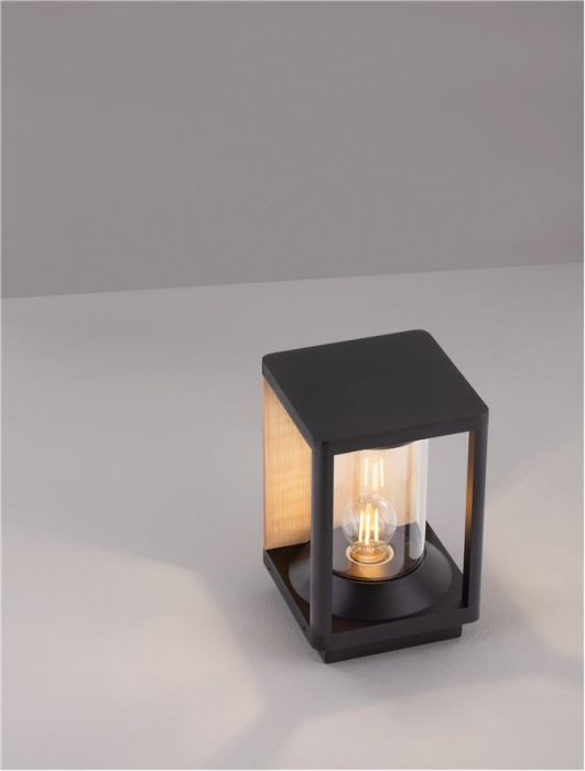 Veioza exterior Nova Luce PACIFIC 9030605 E27 1x12W    Sandy Black Die-Casting Aluminium & Clear Polycarbonate   IP65 [9]