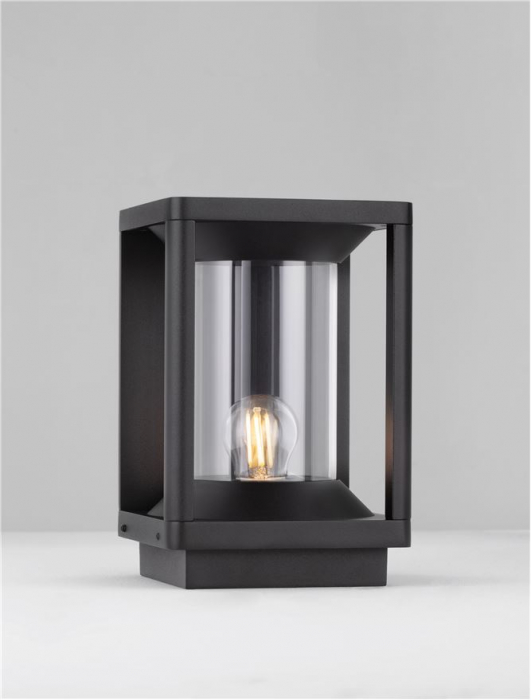 Veioza exterior Nova Luce PACIFIC 9030606 E27 1x12W    Sandy Black Die-Casting Aluminium & Clear Polycarbonate   IP65 [4]