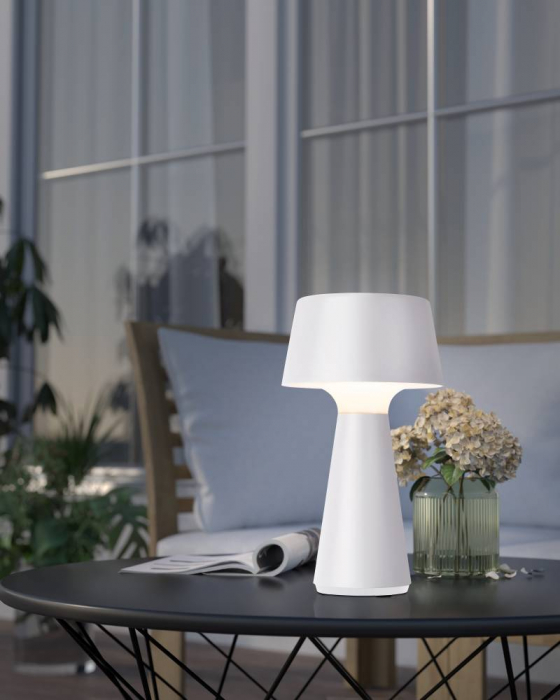 Veioză HUESA LED 3W 2200K, 3000K, 4000K IP44 75795, plastic, alb [2]