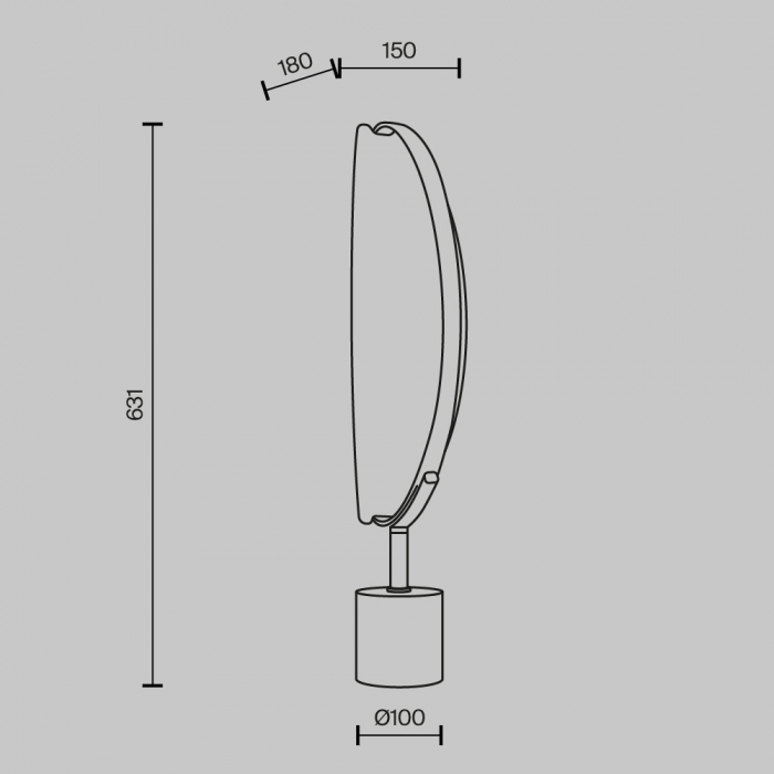 Veioza Maytoni Breeze MOD281TL-L15BS3K LED 15W 3000K 870lm Aluminiu Brass IP20 [5]