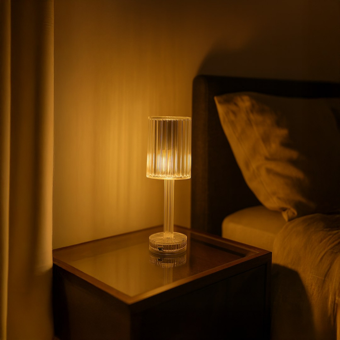 Veioza Milagro Simple LED 1W 100lm 3000K/6000K 3.7V Transparent ABS IP20 [3]