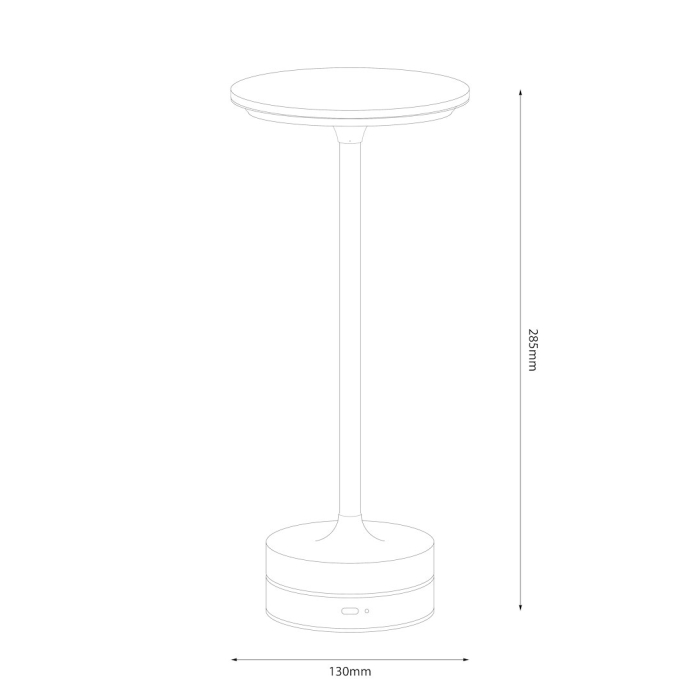Veioza Milagro Tavolo LED 2.5W 250lm 3000K/6000K 3.7V Black Metal & Plastic IP20 [7]